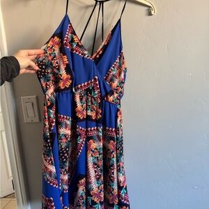 NWT Blue Floral Women's Dress SIZE SMALL
